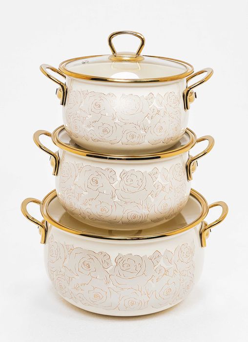 Homev Emal Kostryulkalar to'plami