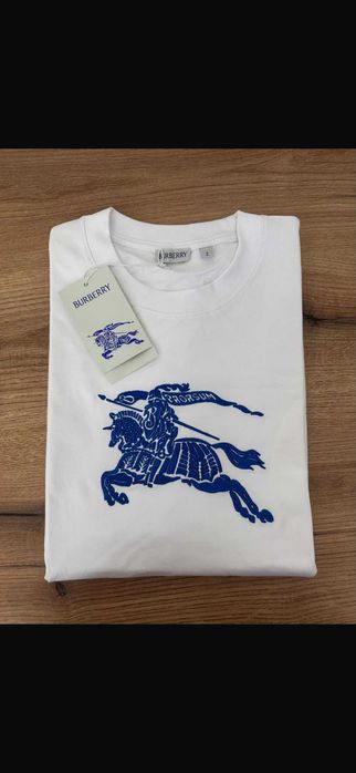 Tricou Burberry Prorsum Clasic Alb cu Eticheta Premium