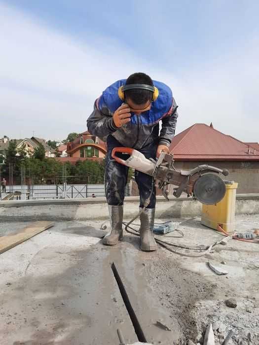 алмазная резка траншеи,перфоратор, дробилка, демонтаж траншие