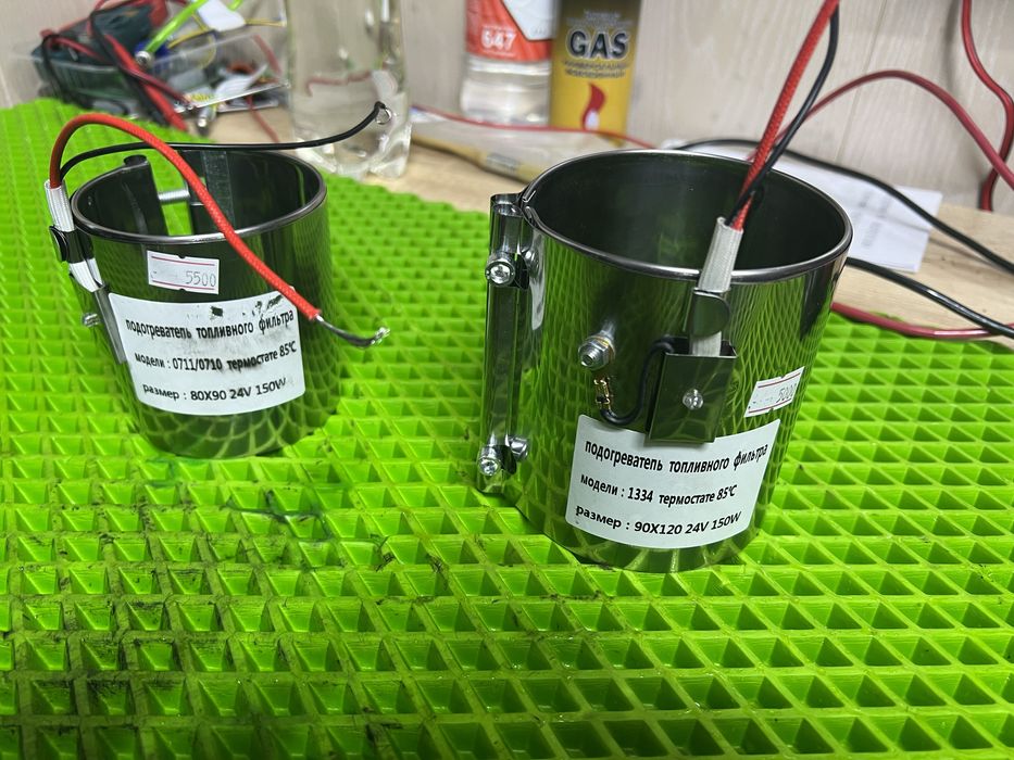 Подогрев Фильтр топливный 24вольта размер 80х90мм