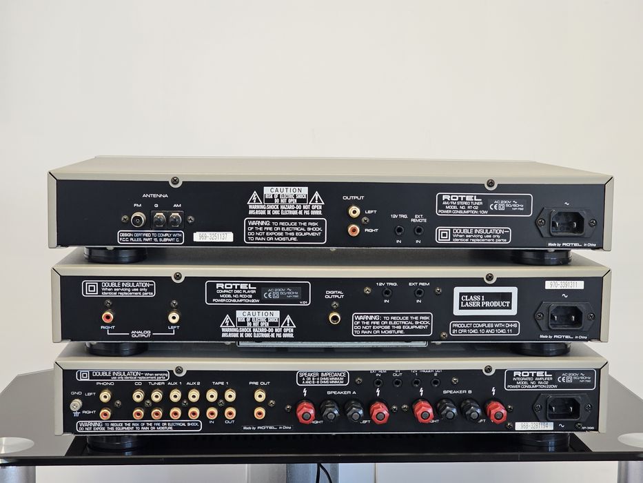 Linie audio Rotel RT-02 RCD-02 RA-02