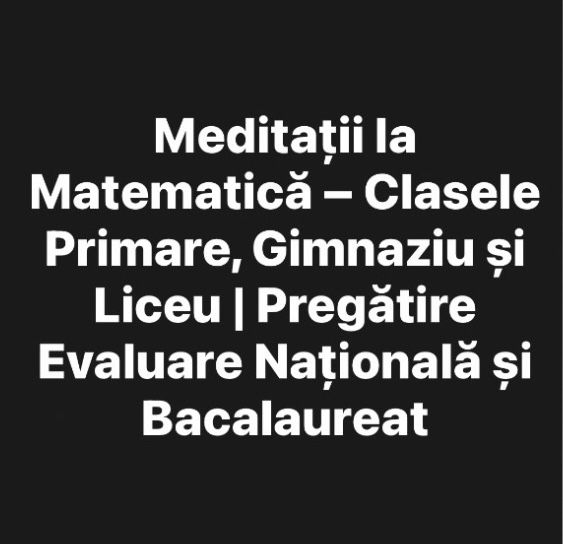 Meditații matematică