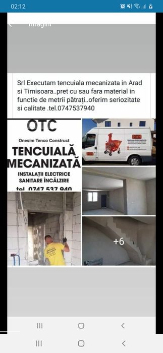 otc tencuiala mecanizata