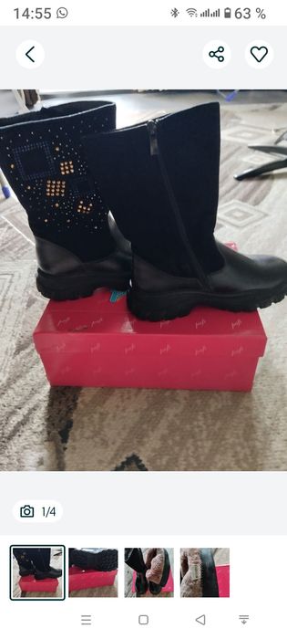 Сапожки зимние натуралка