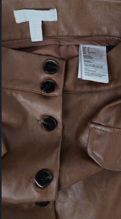 Кожена пола H&M 34