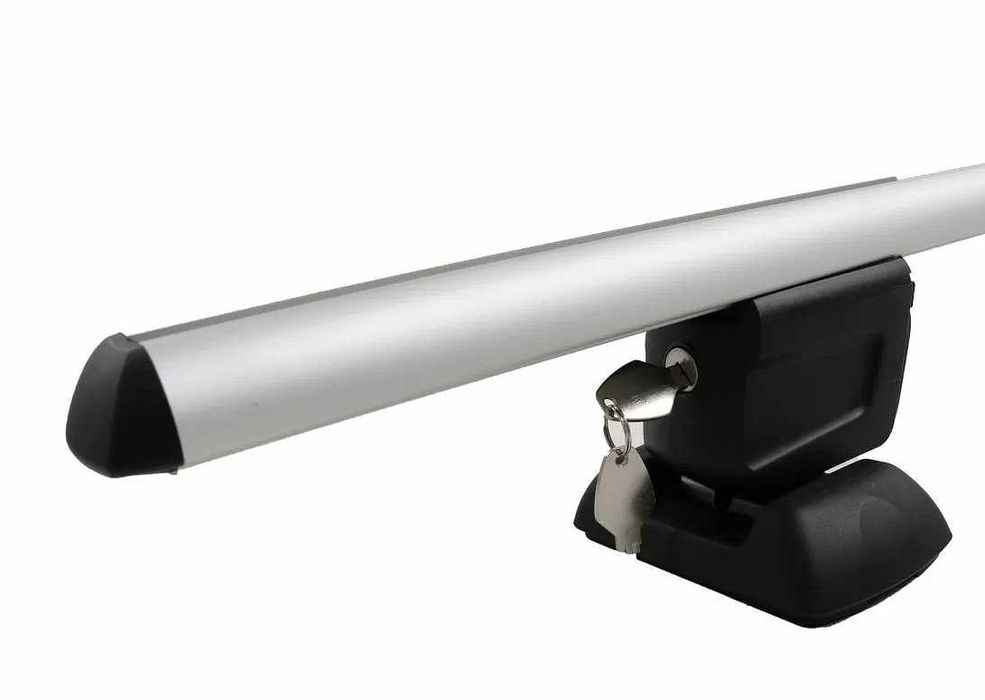 Напречни греди за багажник за фабрични резби на покрива, 120см, с ключ