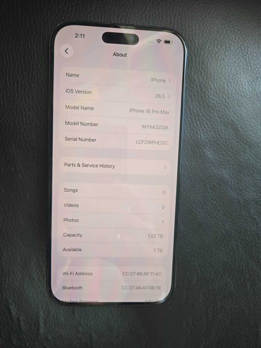 iPhone 16 Pro Max 1 TB, 91%