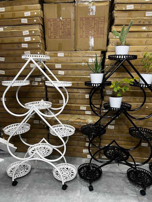 Многоярусная подставка для домашних растений и цветов, металл