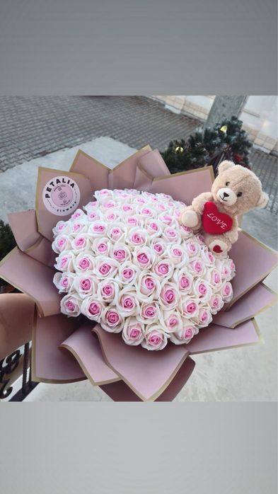 Buchet trandafiri de sapun