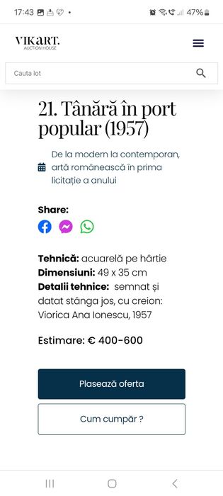 Pictură,"Tânără în port popular",Viorica Ana İonescu (n.1900-d.?)