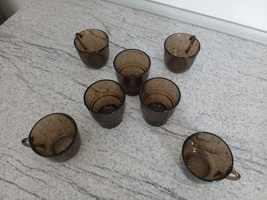 Vand set 7 cesti si pahare marca Luminarc stare perfecta ca noi