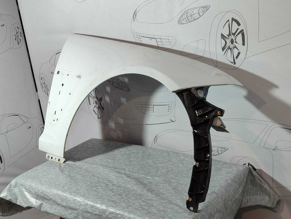 Aripă față dreapta Jaguar XF X250 2013 Sedan Alb Polaris White JBC2135 (2007-2015) Cod:CX2316E004AD (2C3)