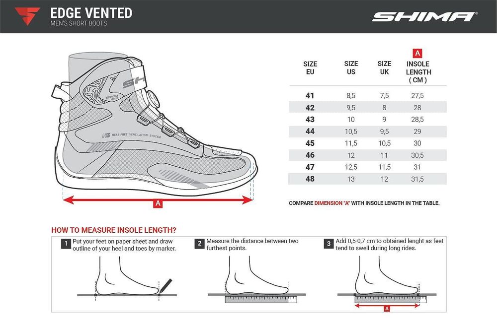 Мото боти Shima Edge Vented 43