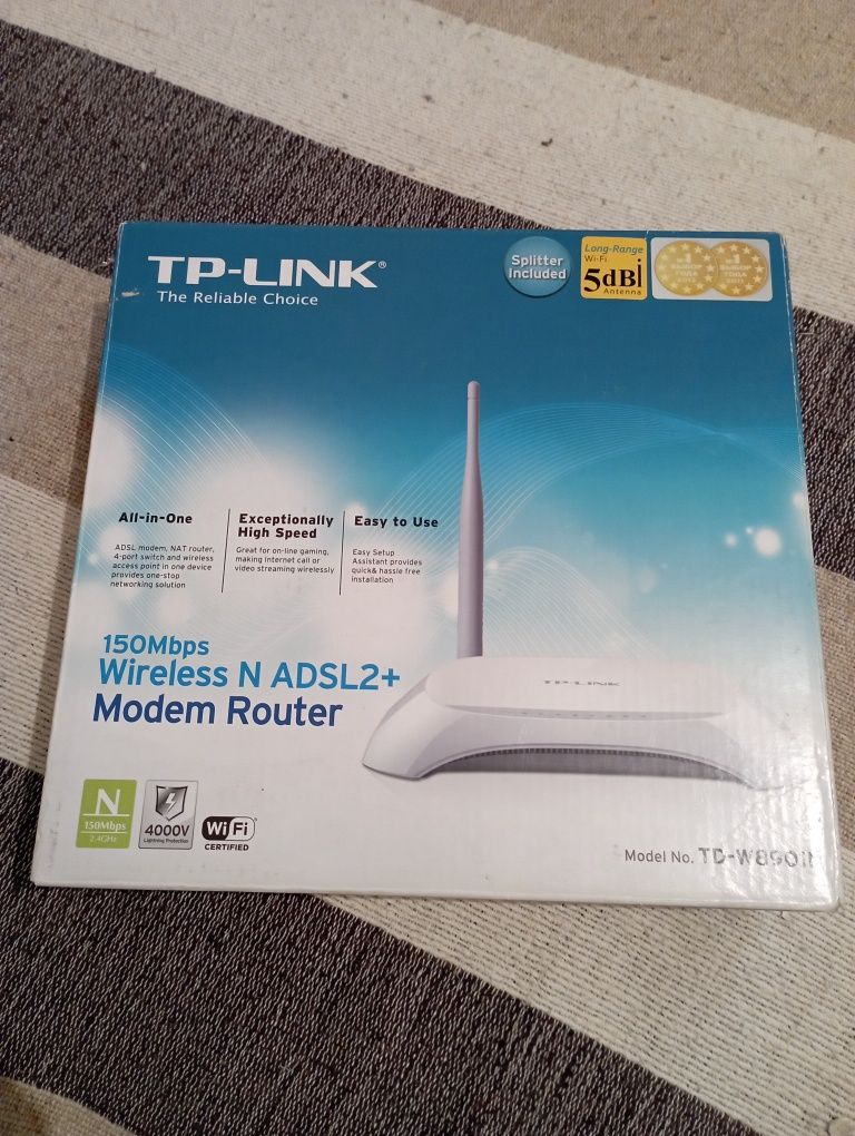 Модем Роутер Wireless N ADSL2+ - Периферийные устройства Алматы на Olx