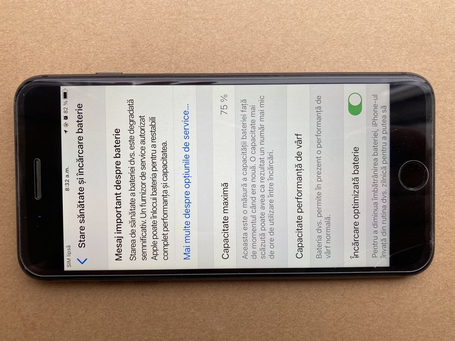 Apple iphone 8 plus 256gb. Bateria 75%