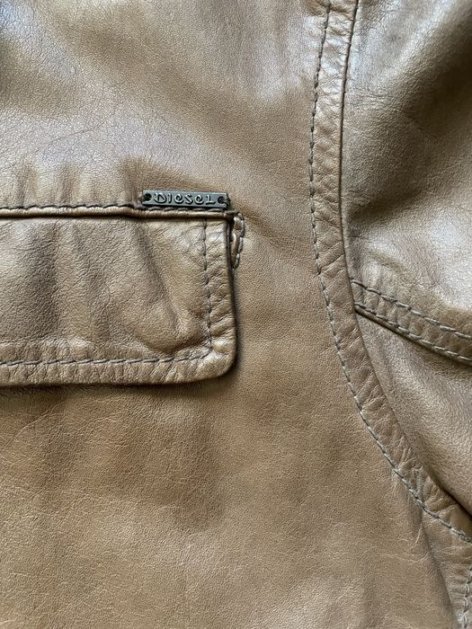 DIESEL / мъжко кожено(естествена) яке М