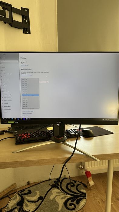 Monitor Gaming Acer Nitro 27” XV273 | 2K (1440p) | 240Hz | IPS