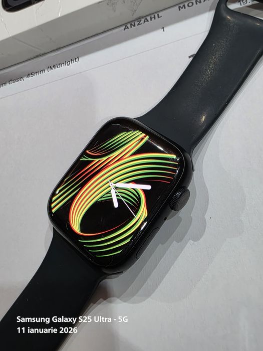 Apple Watch Seria 9 -45mm Midnight Impecabil / Garantie