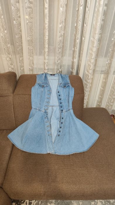 Rochie Denim – Stil Retro/90s – Croială deosebită