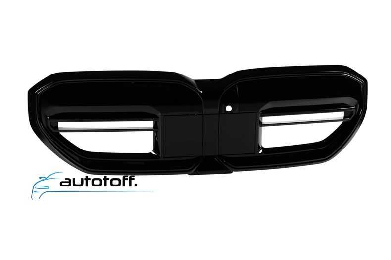 Grila iluminata compatibila cu BMW Seria 5 G60 G61 (2024+) Negru lucios cu LED