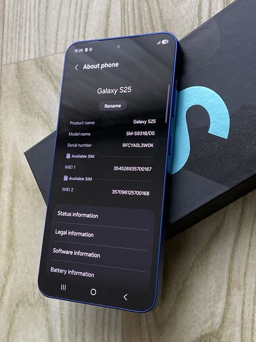 Samsung S25 , NOU , 100% , Garantie