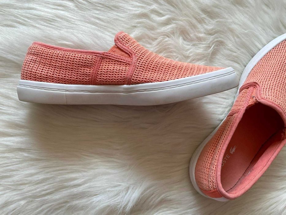 Espadrile corai pentru fete/femei, nr 37, Lacoste