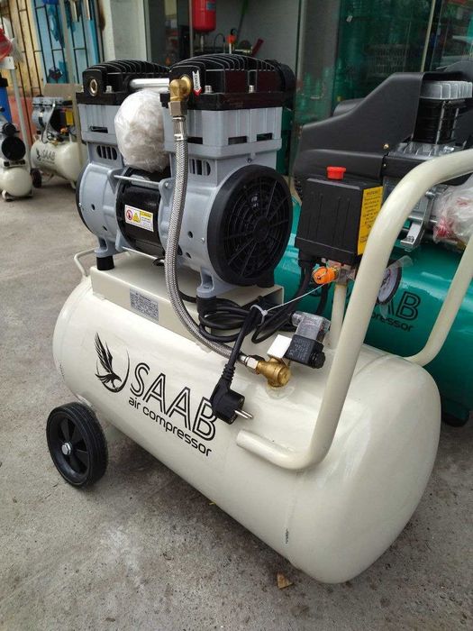 бесшумный компрессор 100л Kompressor  Bezshumniy  100l