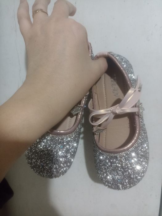 Ботинки блестящий на утреннике