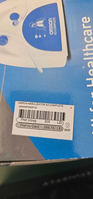 Aparat de aerosoli Omron A3 Complete