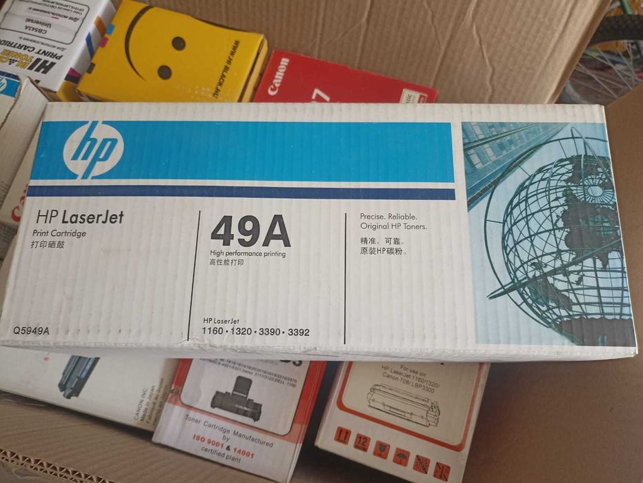 Картриджы, тонер.