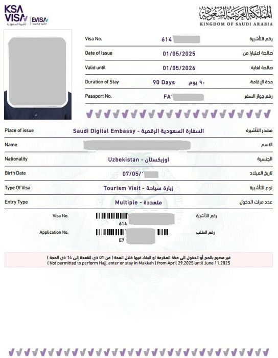 Saudiya Arabistoni vizasi