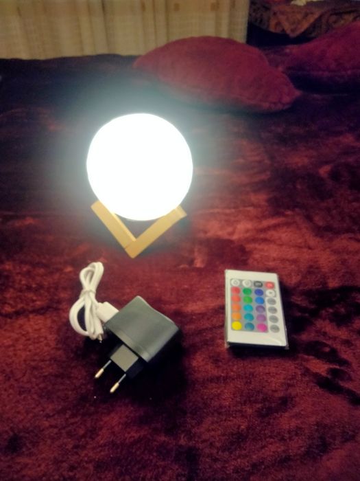 Лед лампа 3D луна