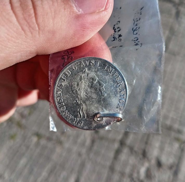 20 кройцера 1833 г. сребърен медальон