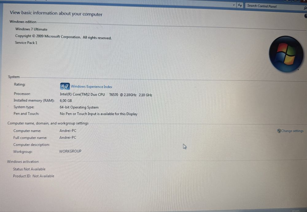 Laptop Lenovo ThinkPad R500