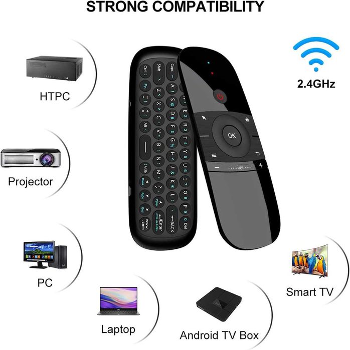 WeChip W1 Air Mouse –безжично дистанционно с въздушна мишка,клавиатурa