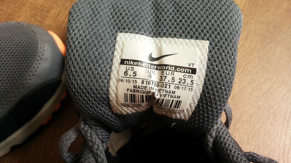 NIKE AIR MAX 90 ESSENTIAL SUNSET GLOW BLACK PLATINUM размер EUR 37,5 / UK 4 маратонки 114-13-S