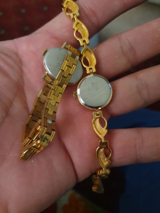 Новые часы СССР механика позолота женские