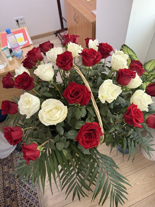 Новый букет с корзиной