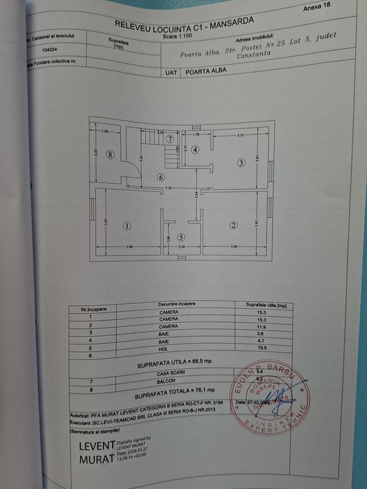 Vand  Casă P+M in Poarta Alba Nord