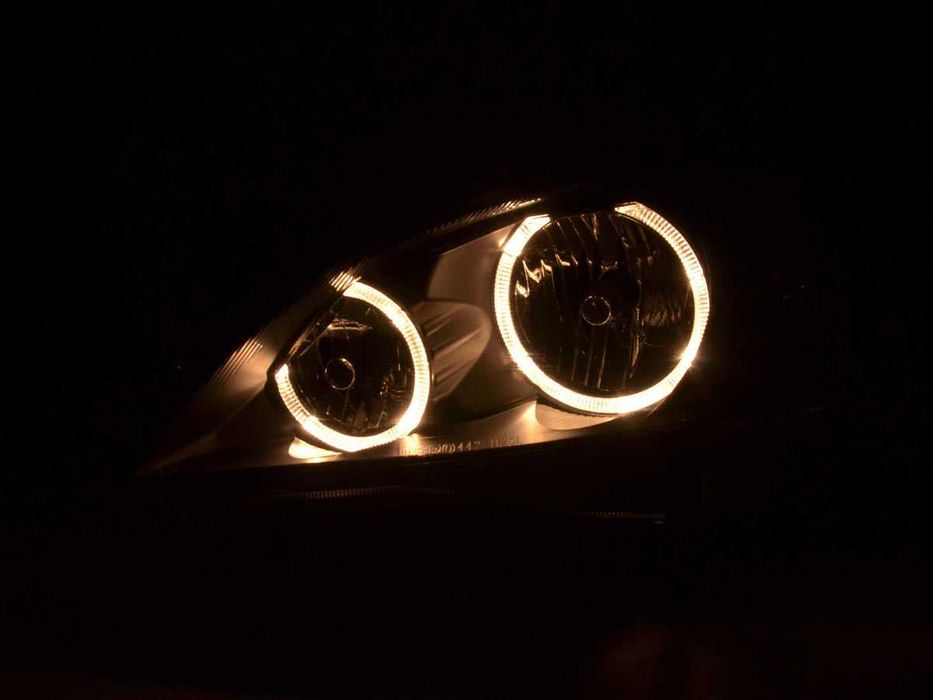 Faruri OPEL CORSA C 11.00-09.06 Angel Eyes Negru Tuning-tec