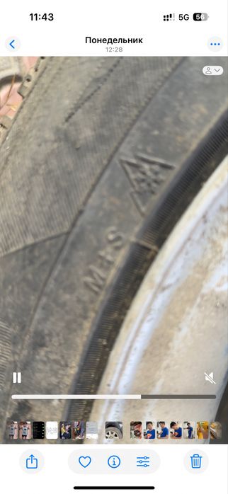 Зима с шипами. Диски с шинами