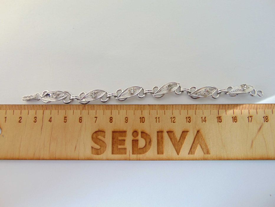 Bratara din argint filigran rodiat