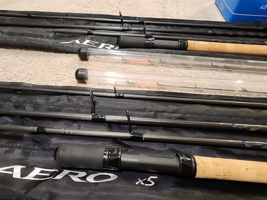 2 Combouri  Shimano Aero x5 Precision Multi-feeder si Daiwa TDR 4012QD