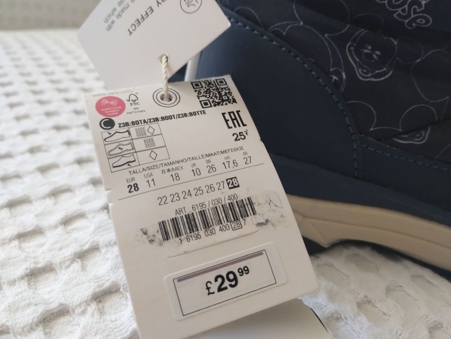 Papuci copii toamna - iarna Clarks, Zara NOI