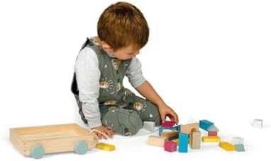 Нова Детска играчка дървена количка образователна игра с форми цвят