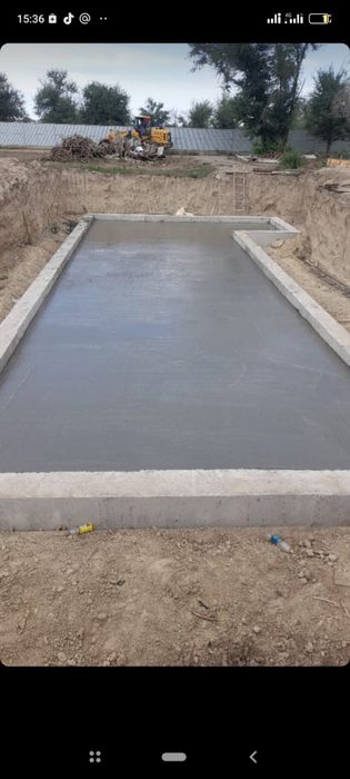 Фундамент заливаем