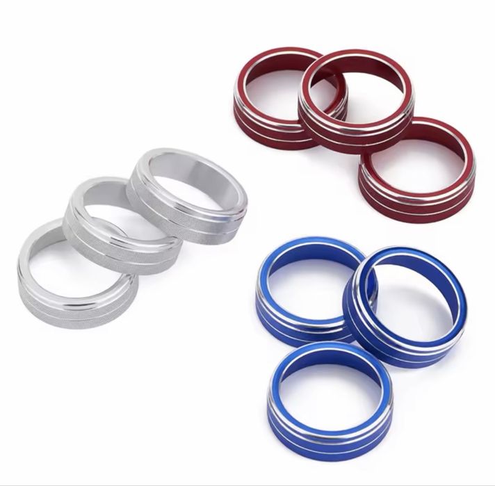 Метални сини пръстени(аксесоар за кола)