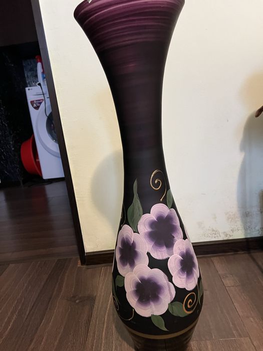 Vaza mare pictata manual