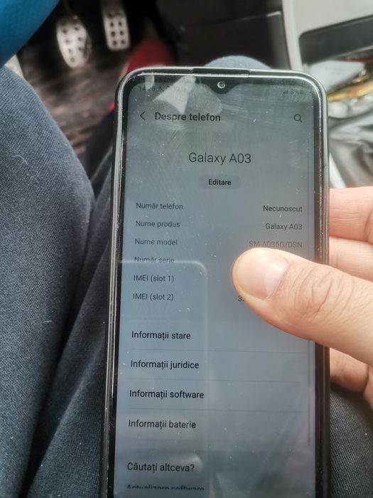 Samsung Galaxy a03, 4g ram, 64g,stare f buna