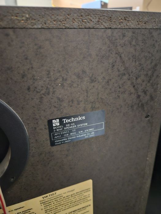 Boxe Vintage Technics sb x5